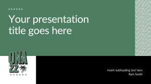 Green Presentation Deck